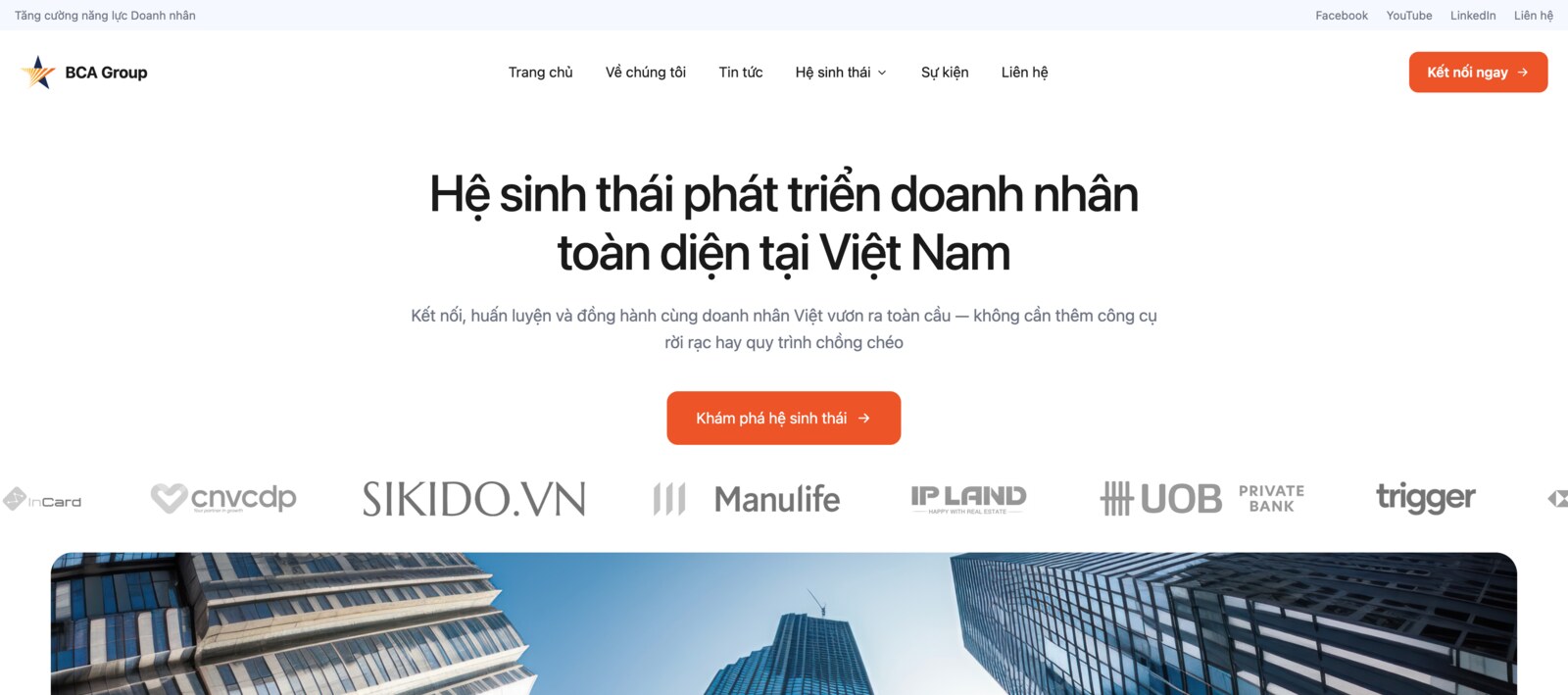 BCA Group - website giới thiệu doanh nghiệp